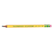 Beginner's Pencil, No. 2, With Eraser, 12/BX, Yellow