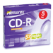 48x CD-R Media, 80 Minute / 700MB, with Slimline Jewel Cases, 5 Pack