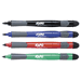 Expo Marker W/Eraser, Ultra Fine Tip, 4 Cd. Assorted