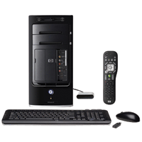 Pavilion Media Center m8120n Minitower, Intel Viiv Technology, Intel Core 2 Quad Processor Q6600, 2.4GHz, 3GB RAM, 2 X 320GB Hard Drives, 16X DVD+/-RW Drive, Windows Vista Home Premium