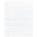 Notebook Paper Chart, Reusable Wipe Off Surface,22"x28"