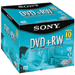 4x DVD+RW Media, 120 Minute / 4.7GB, Jewel Case, 10 Pack