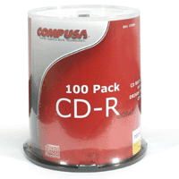 48x CD-R Media, 80 Minute / 700MB, Cake Pan, 100 Pack