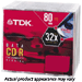 32x Music CD-R Media, 80 Minute / 700MB, with Jewel Cases, 12 Pack