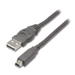 Pro Series USB 5-Pin Mini-B Cable, Black, 10 feet, USB Type A Male to USB Type Mini-B Male