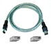 IEEE 1394 FireWire Compatible Cable, Clear, 14 feet, IEEE-1394 6-pin Male to IEEE-1394 6-pin Male