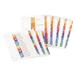 Ready Index Dividers,Contemporary,1-15 Tab,Multicolor,1-Set