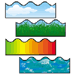 Scalloped Border,Includes Clouds/Grass/Ocean Waves/Rainbow