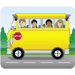 Name Tags, School Bus, 3"x2-1/2", 40/PK