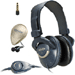 Full-Sized Closed-Back and Earbuds Headphones Combo Pack