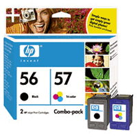 56 & 57 Combo Inkjet Cartridge for Select HP Printers