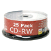 4x CD-RW Media, 80 Minute / 700MB, Cakebox, 25 Pack