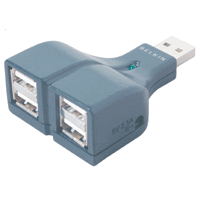 USB 2.0 4-Port Thumb Hub