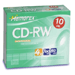 4x CD-RW Media, 80 Minute / 700MB, Slim Jewel Case, 10 Pack