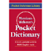 Dictionary, Pocket, Flexible Paperback, 3-1/2"x5-7/16", Red