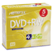 4x DVD+RW Media, 120 Minute / 4.7GB, 5 Pack